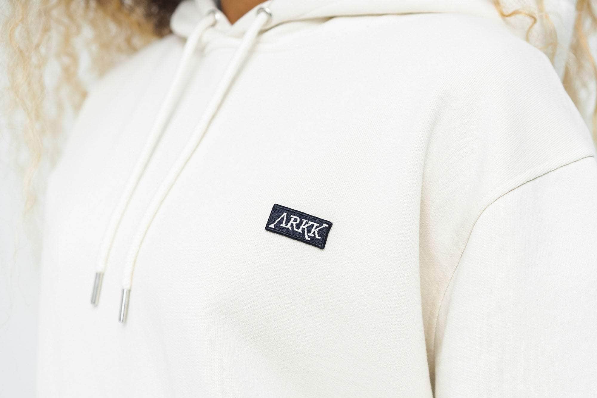ARKK Apparel ARKK Box Logo Hoodie | Winther White Hoodie